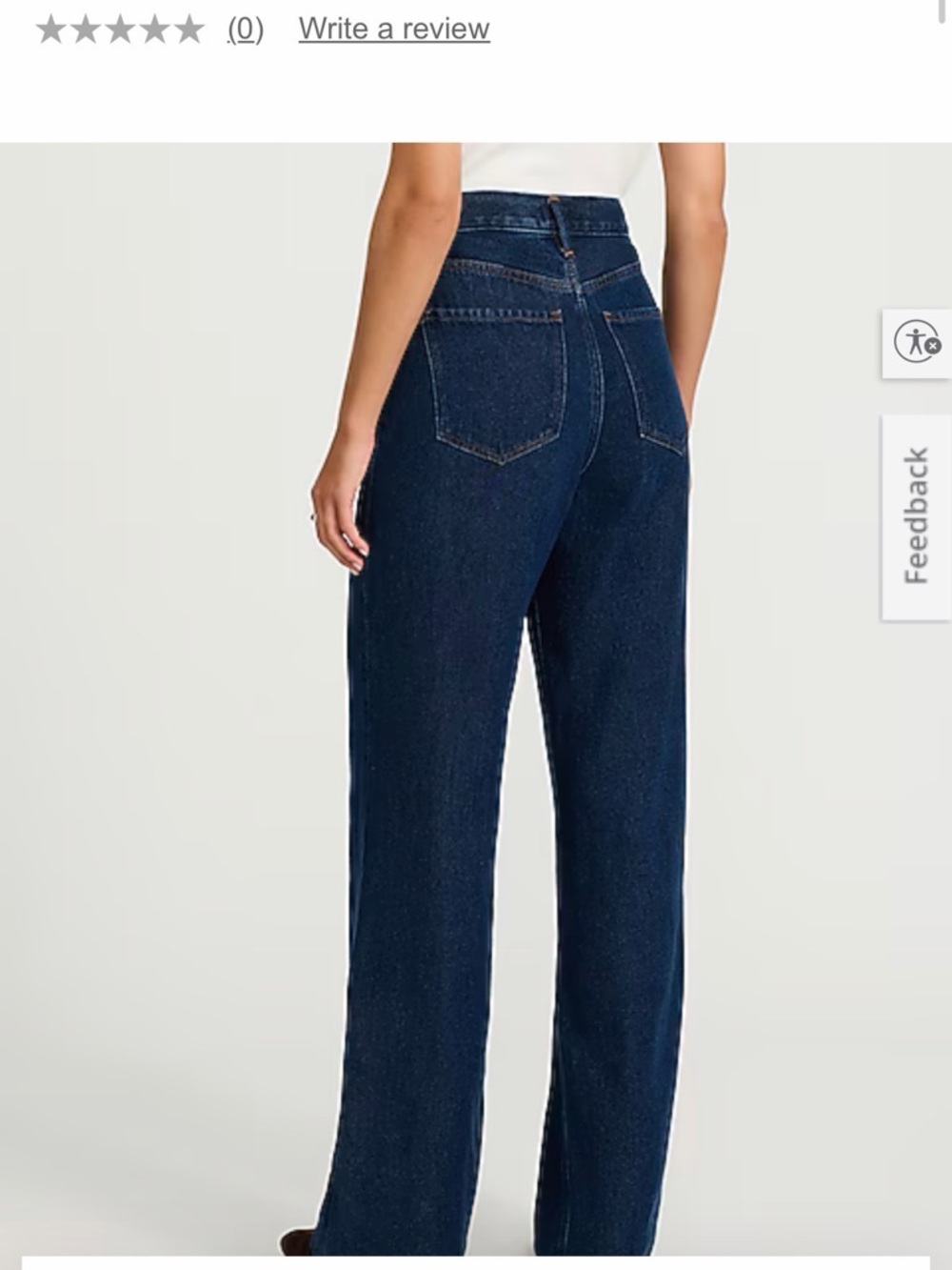 Express Dark Blue High-Rise Wide-Leg Jeans